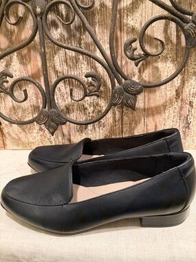 Clarks Black Women's Slip-On Loafers with Low Heel Clarks Juliet Lora 9 w